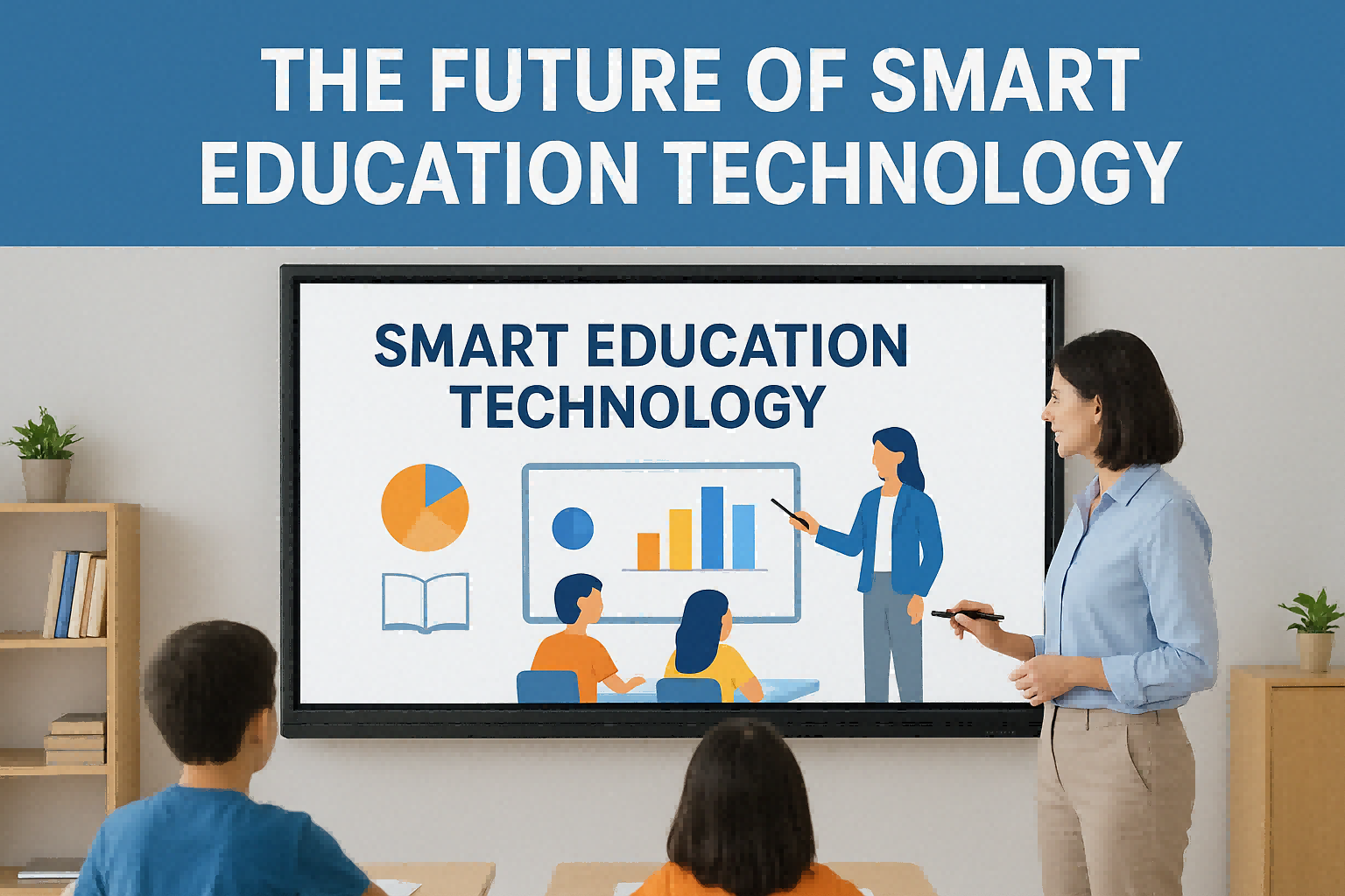 smart classroom with interactive whiteboard